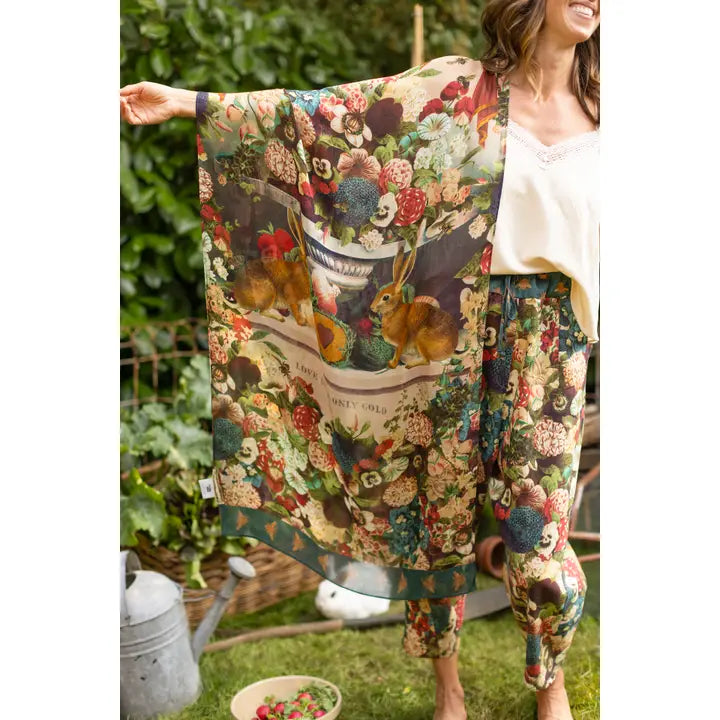 Stunning Floral + Bee scarf