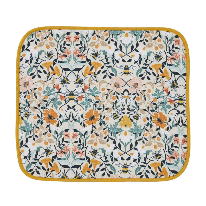 Bee-themed Dish Drying Mat