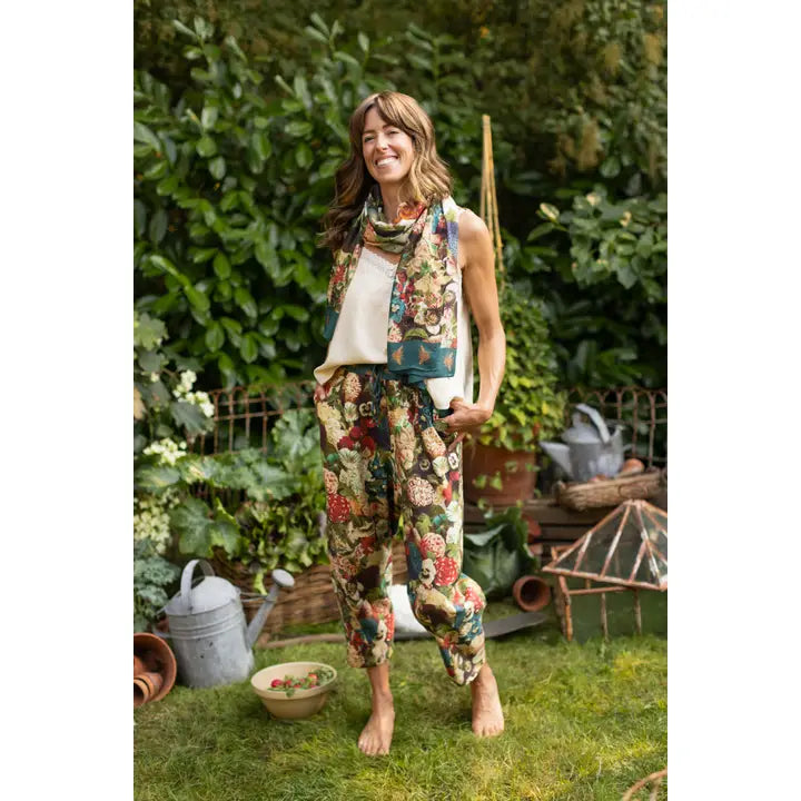 Stunning Floral + Bee scarf