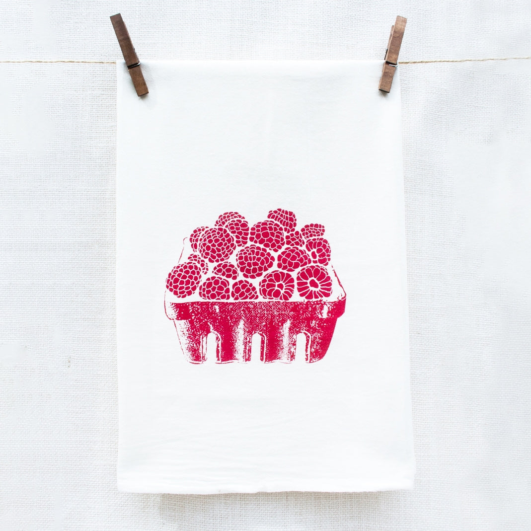 Blueberry and Raspberry Tea Towels - The Honey Exchange