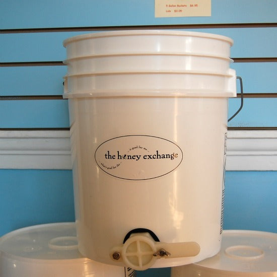 Food Grade Bucket with Honey Gate and Lid The Honey Exchange
